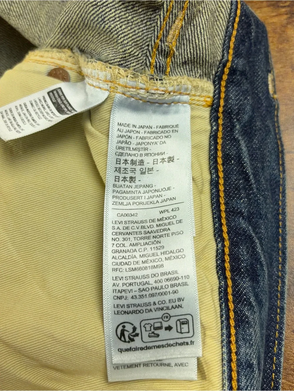 Levis Vintage Clothing LVC 1947 501 XX Selvedge Jeans Mens Size 32x32 Made Japan
